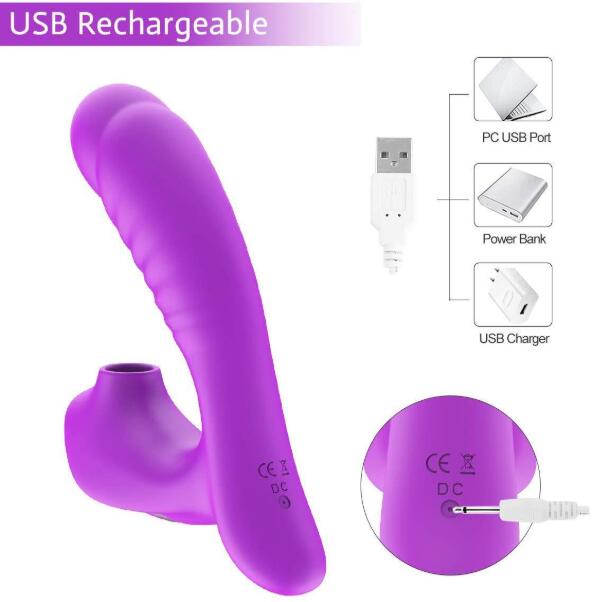 G Spot Clitoral Sucking Vibrator with 10 Intensities-ZhenDuo Sex Shop